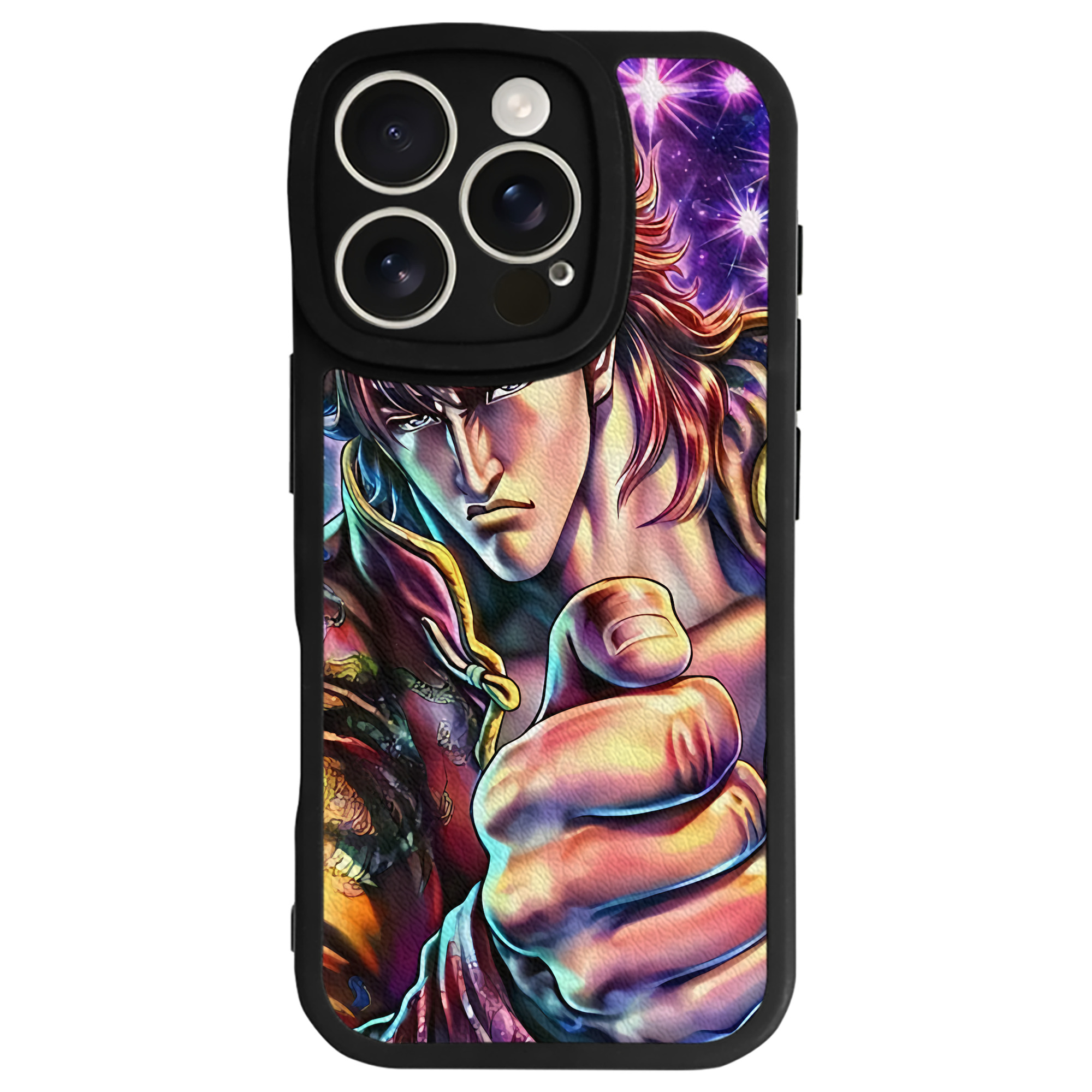 （画像用） 北斗の拳 Fist of the North Star 【iPhone 16シリーズ対応】シリコンスマホケース（レザー調） 材質：シリコン